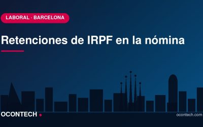 Retenciones de IRPF en la nómina: cómo se calculan (empresas de Barcelona)